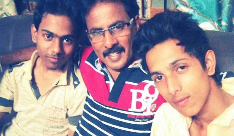 Allu Ramesh with his sons