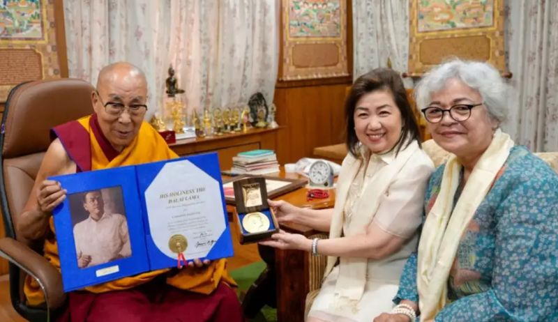 Dalai Lama received the Ramon Magsaysay Award on 26 April 2023