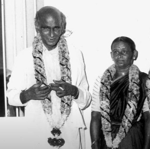 G. D. Naidu with his wife