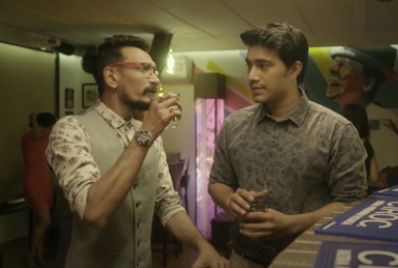 Harman Singha (right) as Sam in a still from the web series A.I.SHA (2016)