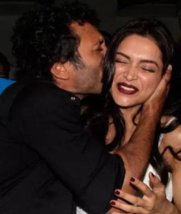 Homi Adajania kissing Deepika Padukone