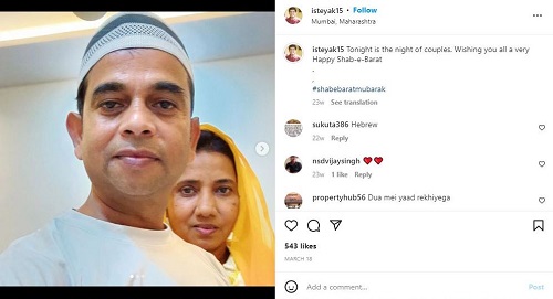 Ishtiyak Khan's Instagram post