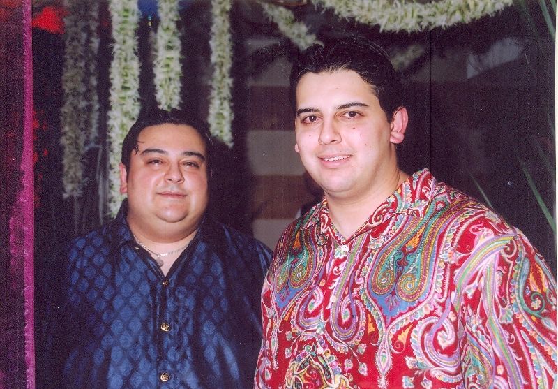 Junaid Sami Khan and Adnan Sami Khan (left)
