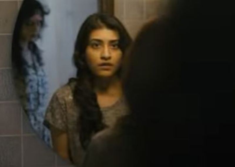 Kainaz Motivala as Sravani in a still from the film Boochamma Boochodu (2014)