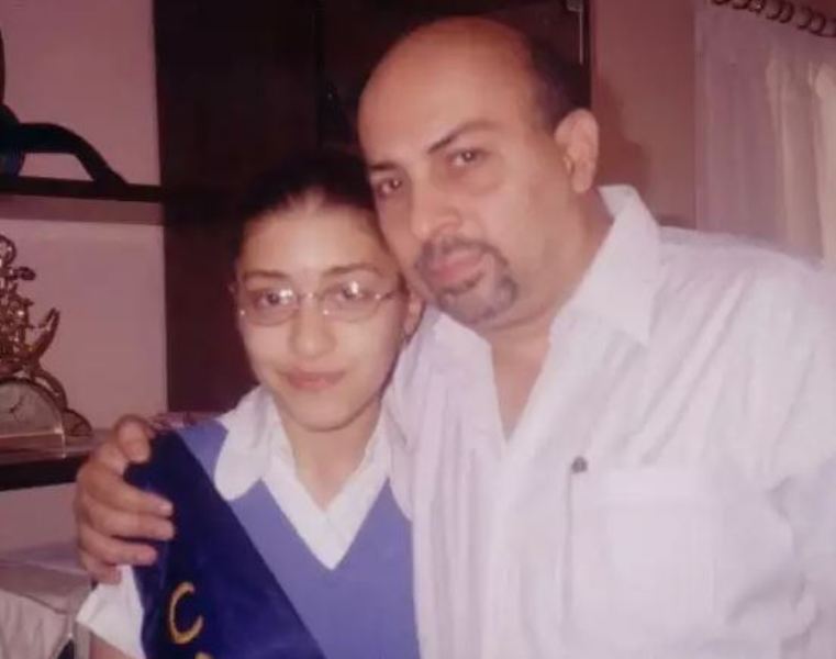 Kainaz Motivala with her father