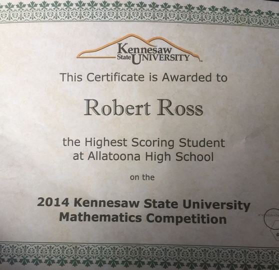 Robert Ross certificate