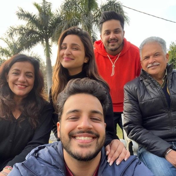 Reena Chopra with his family