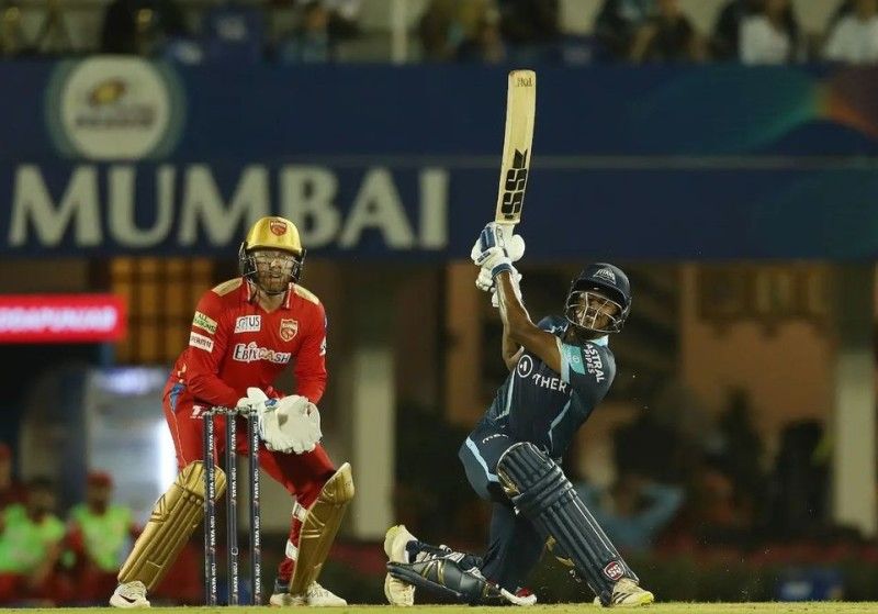 Sai Sudharsan during his debut IPL match