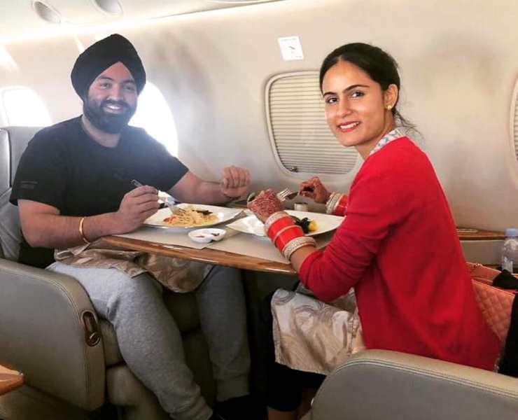 Sukhjit Singh Gill with his wife