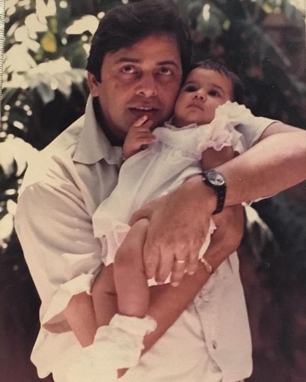 Vinod Mehra with his daughter, Soniya Mehra