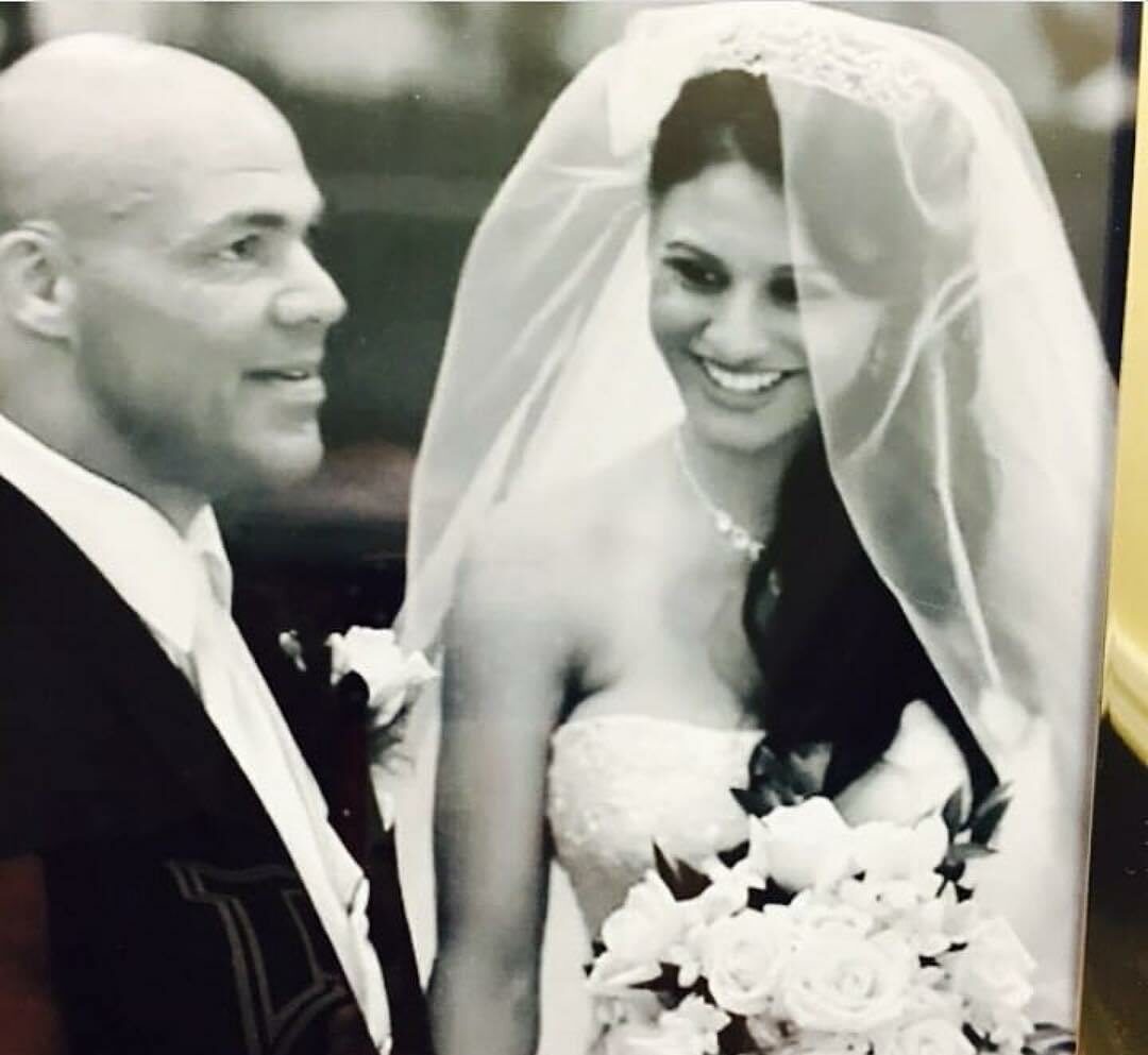 A photo of Giovanna Yannotti Angle's marriage with Kurt Angle