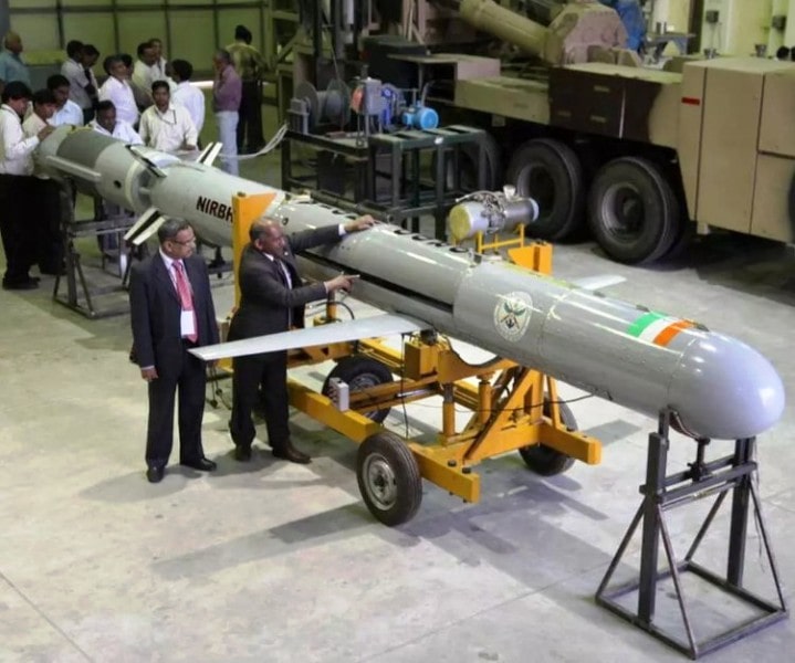 A photo of Nirbhay missile