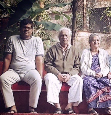 A photo of Pradeep Kurulkar with his parents