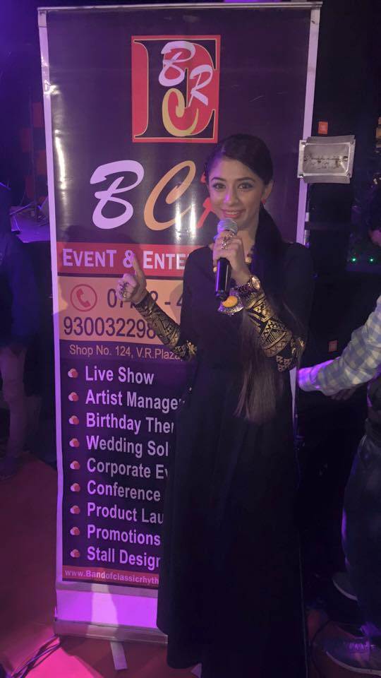 A photo of Snehal Rai hosting a show