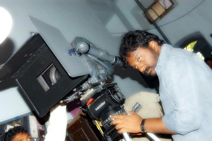 A photo of V. V. Vinayak during his early days as an assistant director