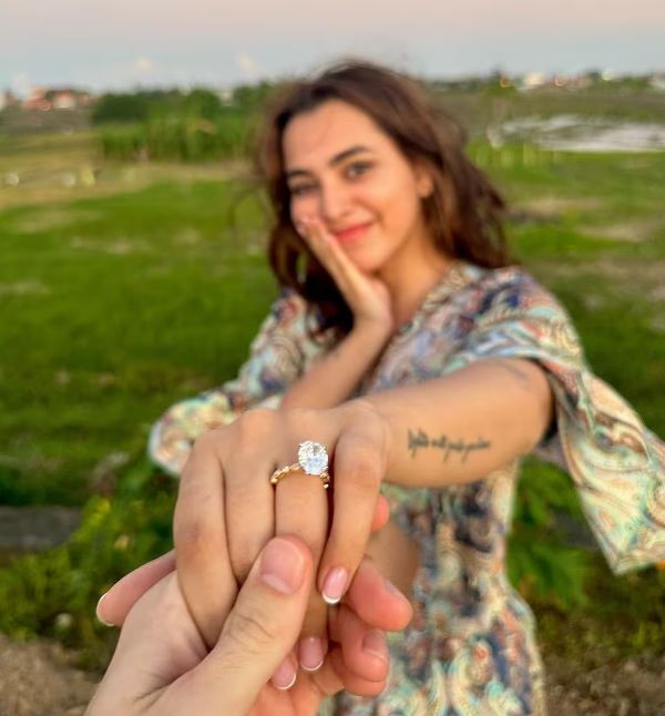 Aaliyah Kashyap's engagement photo