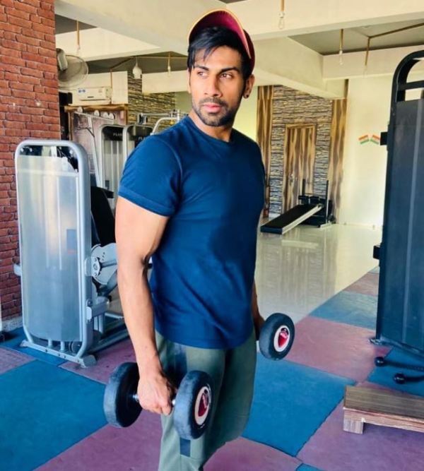 Aman Maheshwari at the gym