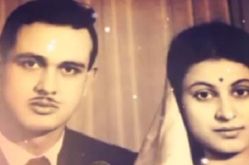 An old photo of Rohit Roy's parents