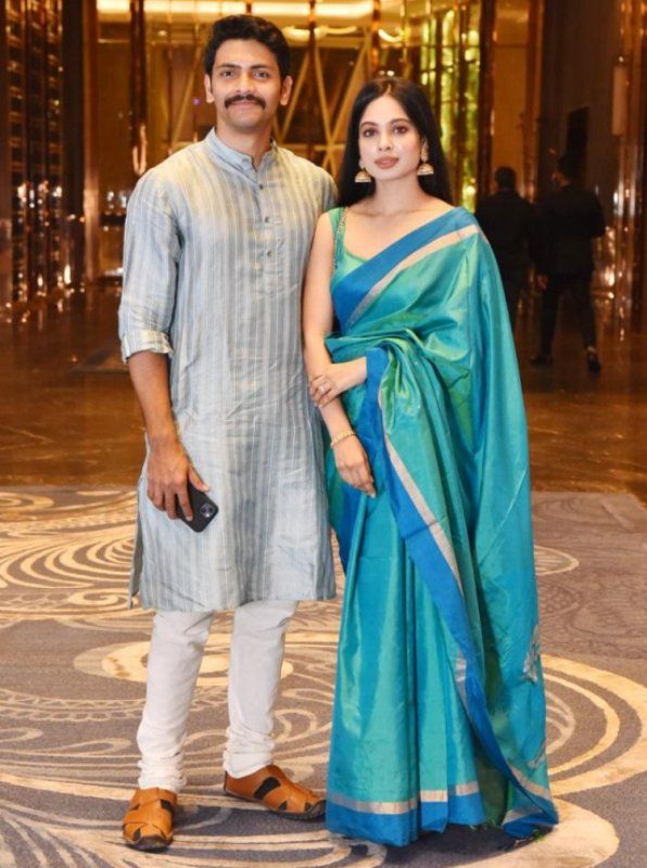 Arjun Chakrabarty with his wife, Sreeja Sen