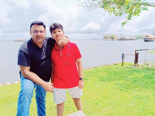Atul Agrawal and his son