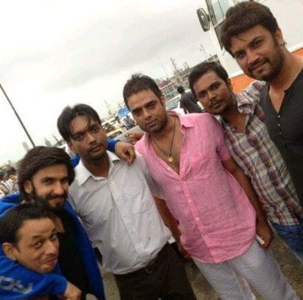 Chandra Shekhar Dutta (third from left) with Ranveer Singh and other actors of Ramleela