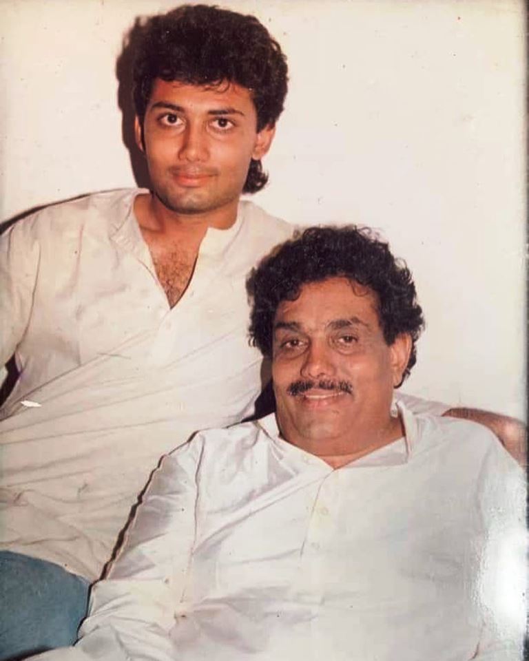 Dinesh Gundu Rao with his father, R. Gundu Rao