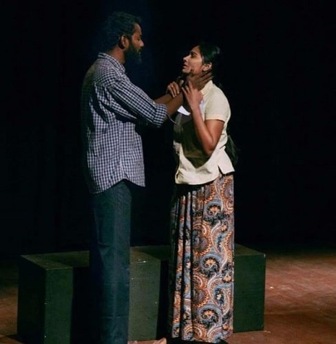 Lakshmi Priyaa Chandramouli in a theatre play