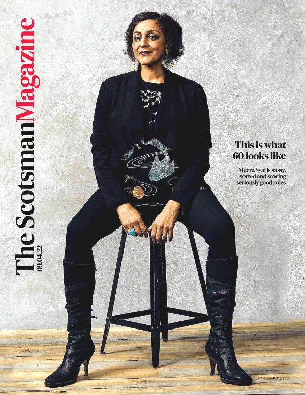Meera Syal on the cover of The Scotsman Magazine