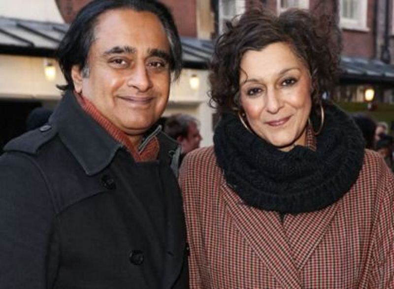 Meera Syal with Sanjeev Bhaskar