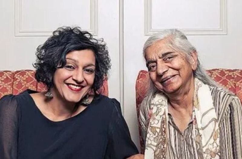 Meera Syal with her mother