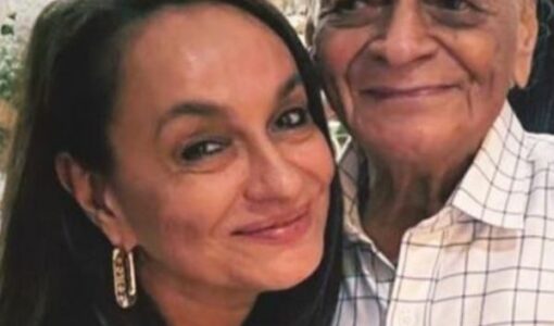 Narendra Razdan with Soni Razdan image