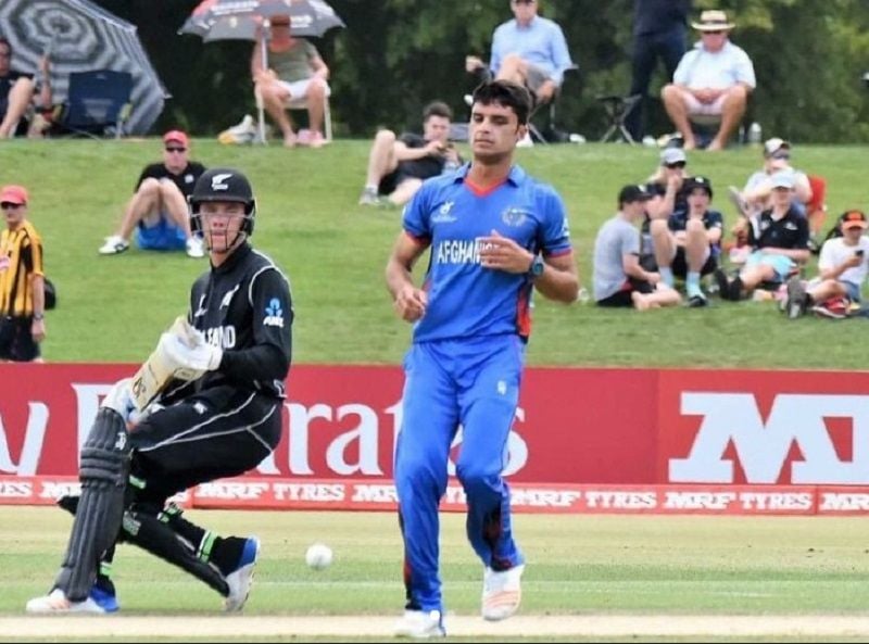 Naveen-ul-Haq during the 2018 Under-19 Cricket World Cup