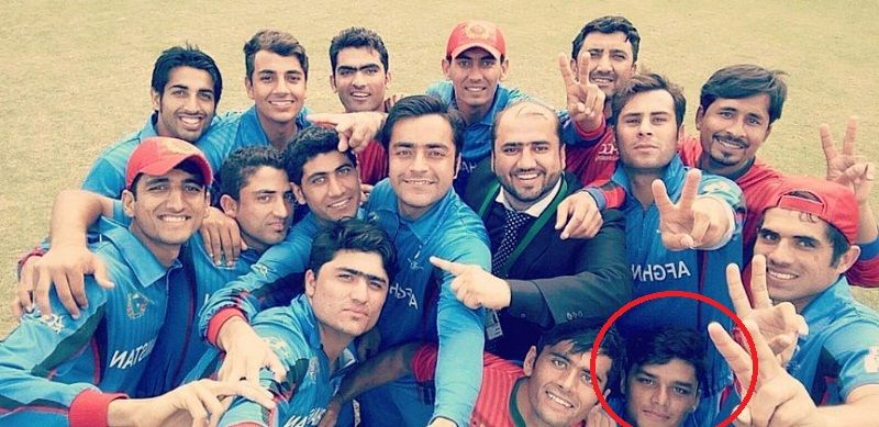 Naveen-ul-Haq with his team after winning the 2016 Under-19 Cricket World Cup