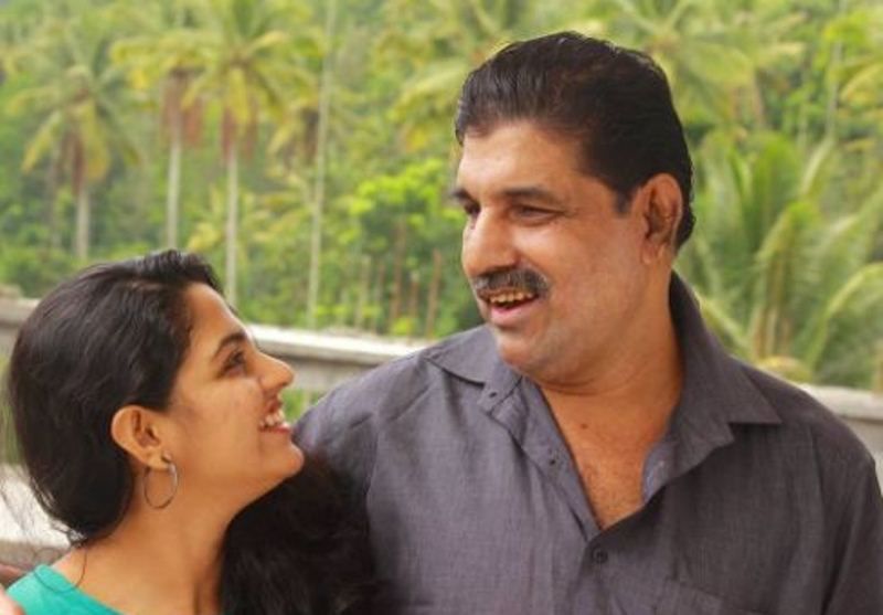 Nikhila Vimal with her father