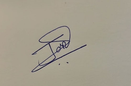 Pooja Shivaji Janrao's signature