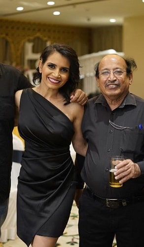 Priya Ahuja with her father