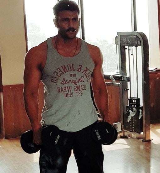 Ram Yashvardhan during his workout session