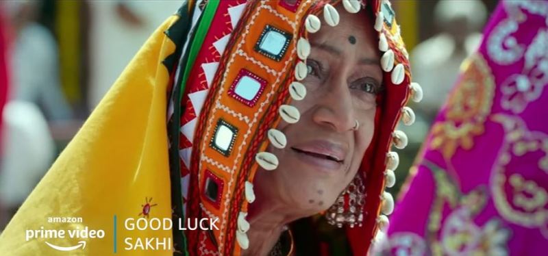 Rama Prabha as Sakhi's grandmother in the film 'Good Luck Sakhi' (2022)