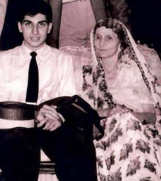 A photo of Ratan Tata with his grandmother
