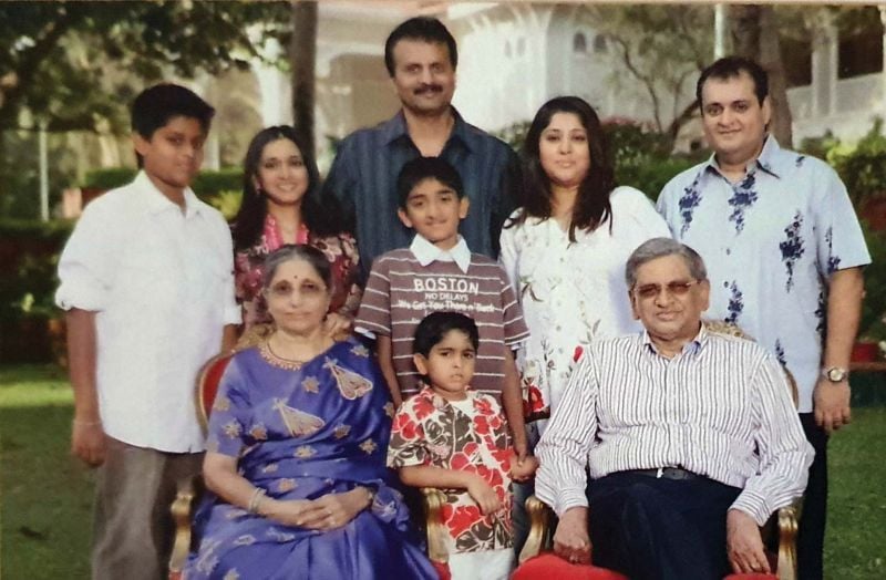 S. M. Krishna with his family