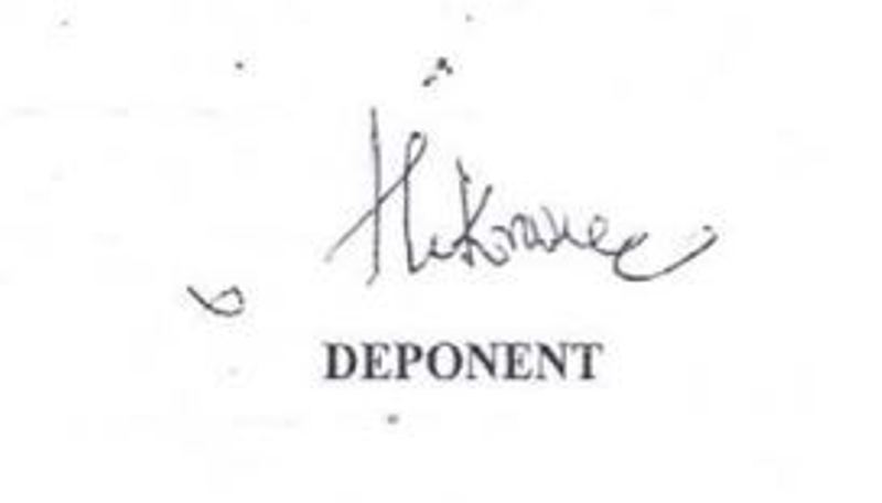 S. M. Krishna's signature