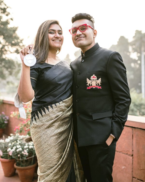Shashwat Sachdev with his sister, Sahiba Tandon