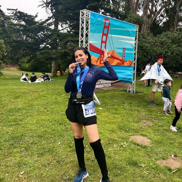 Simran Khosla ran the San Francisco Half Marathon in July 2022