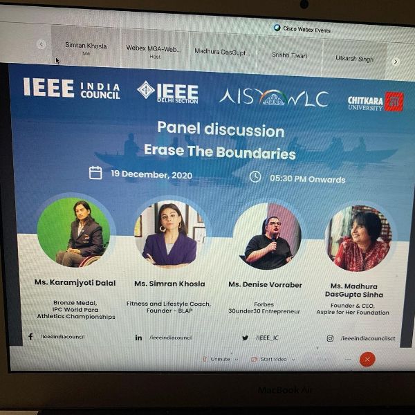 Simran Khosla was a guest speaker at IEEE program