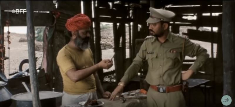 Surya Mohan Kulshreshtha in a still from the 2003 silent short film 'The Bypass'