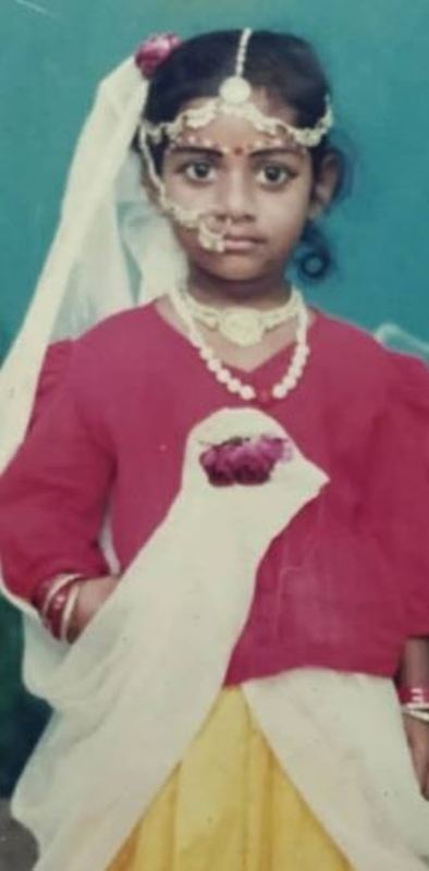 Thendral Raghunathan when she was in the first standard