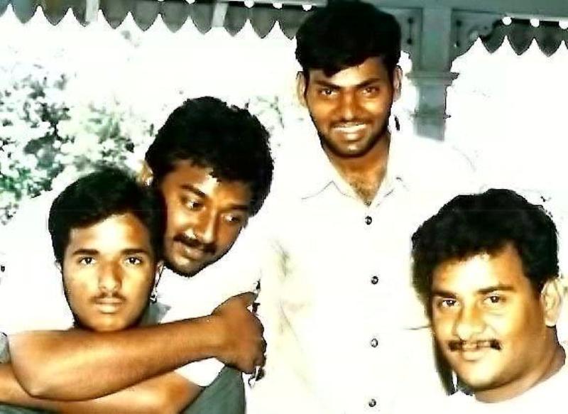V. V. Vinayak (second from left) during his early days as an assistant of different directors