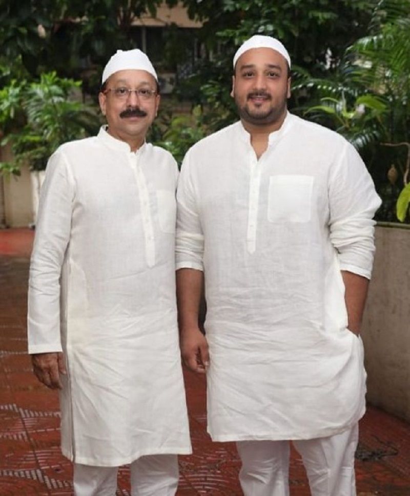 Zeeshan Siddique with his father