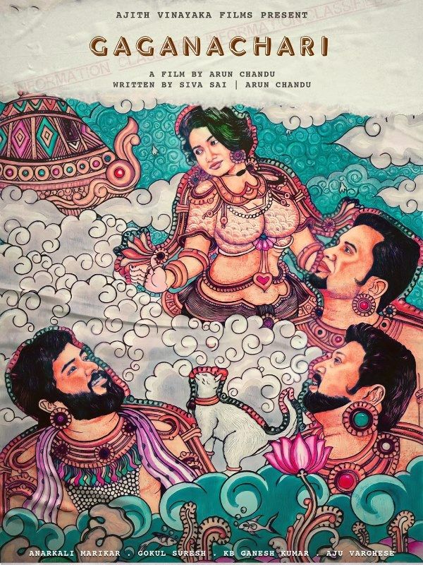 A poster of Anarkali Marikar's Malayalam-language film Gaganachari