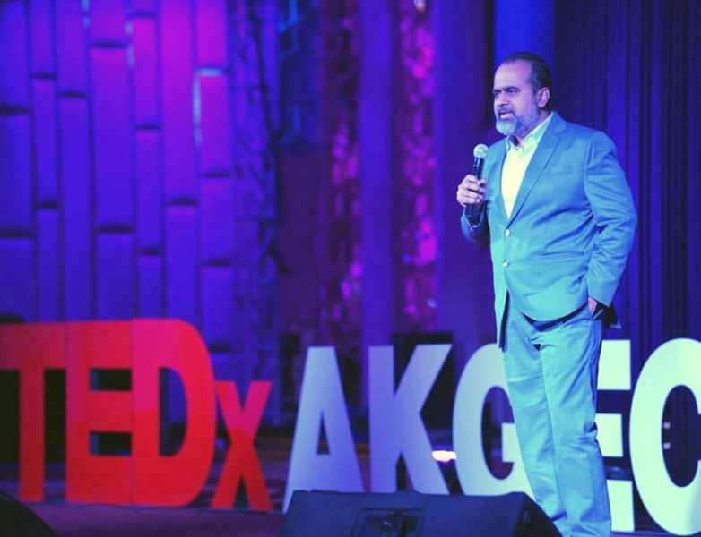Acharya Prashant delivering lecture on TEDx 